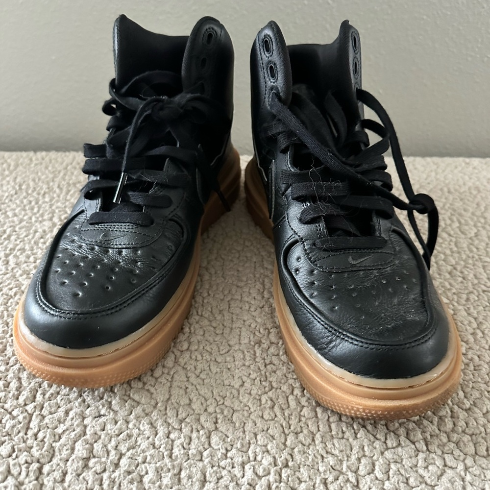 Nike Black Leather High-Top